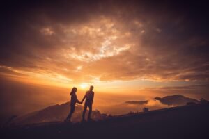 HOME sunset, couple, sky, clouds, mountain, love, nature, couple, love, love, love, love, love